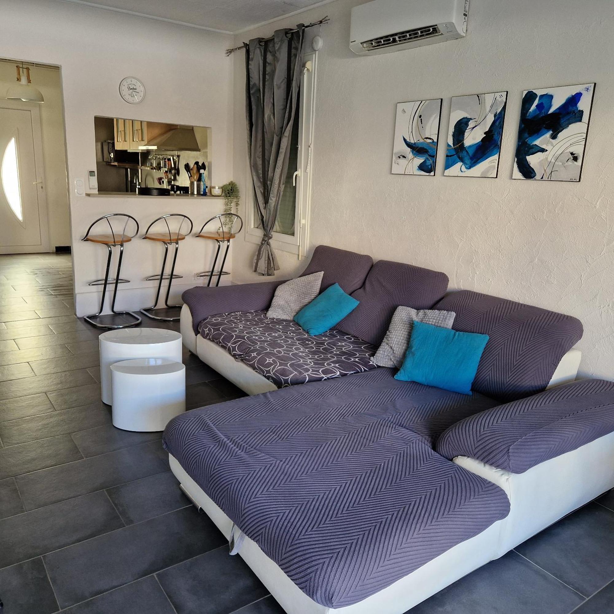 Location Bord De Mer, Villa De Vacances 6-8 Personnes - Jardin Valras-Plage Zewnętrze zdjęcie